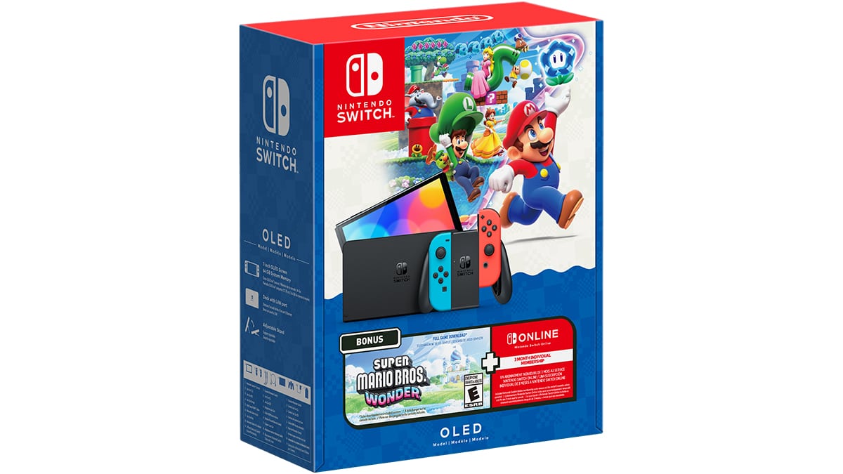 Nintendo Switch™ OLED Model + Super Mario Bros.™ Wonder Bundle